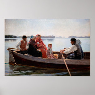 Albert Edelfelt - Going to the Christening Poster