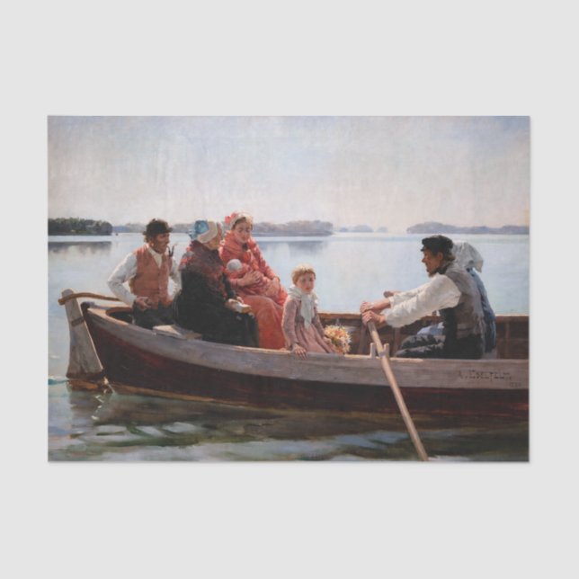 Albert Edelfelt - Going to the Christening Tissue Paper (Front)