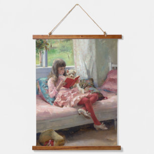 Albert Edelfelt - Good Friends Hanging Tapestry