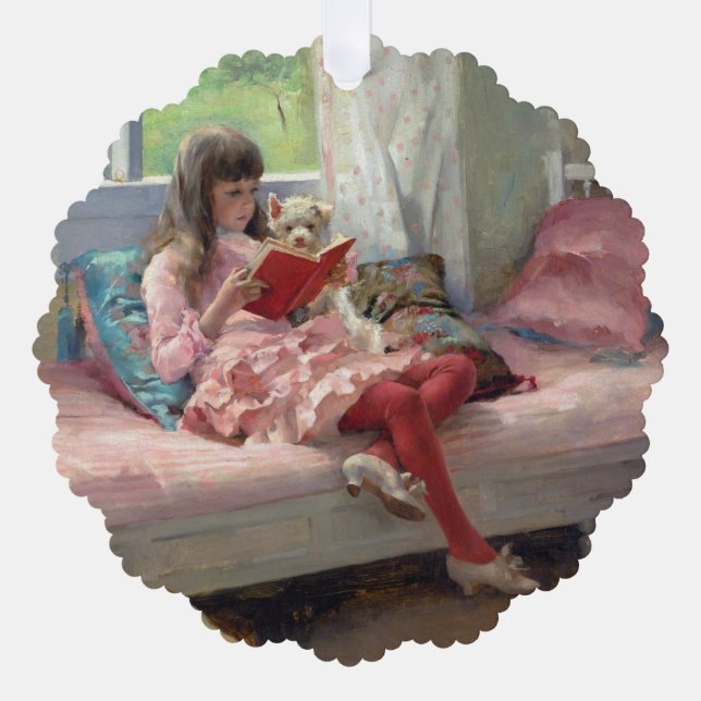 Albert Edelfelt - Good Friends Tree Decoration Card (Front)