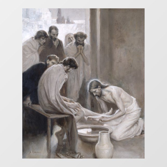 Albert Edelfelt - Jesus Washing Feet of Disciples (Sheet)
