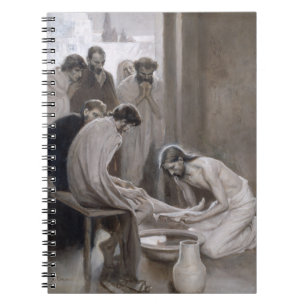 Albert Edelfelt - Jesus Washing Feet of Disciples Notebook