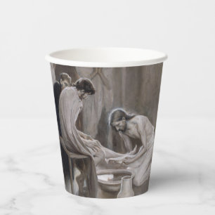 Albert Edelfelt - Jesus Washing Feet of Disciples Paper Cups