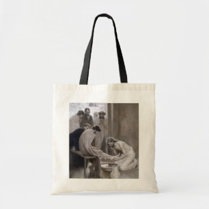 Albert Edelfelt - Jesus Washing Feet of Disciples Tote Bag