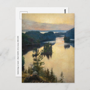 Albert Edelfelt - Kaukola Ridge at Sunset Postcard