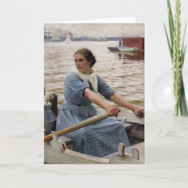 Albert Edelfelt - La Laitiere Card (Front)