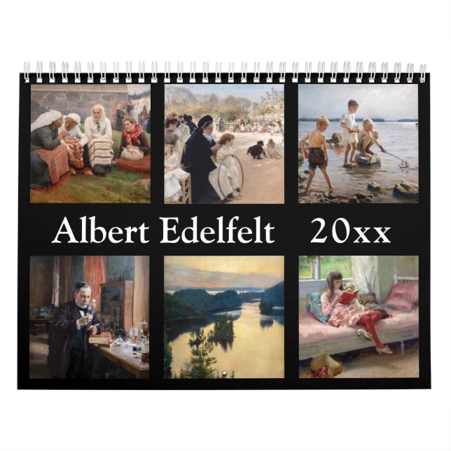 Albert Edelfelt Masterpieces Selection Calendar (Cover)
