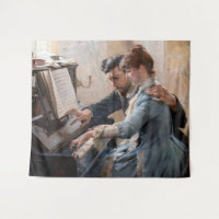 Albert Edelfelt - Playing the Piano