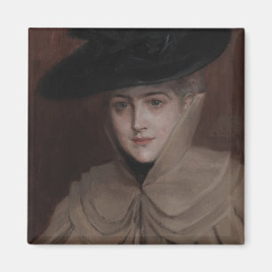 Albert Edelfelt - Portrait of a Young Woman Magnet