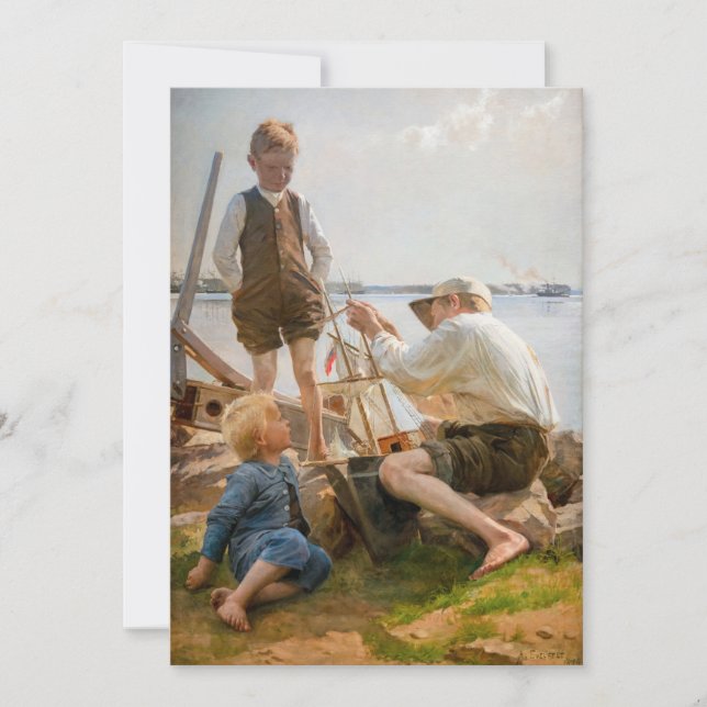 Albert Edelfelt - Shipbuilders Invitation (Front)