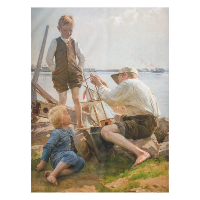 Albert Edelfelt - Shipbuilders Tablecloth (Front)
