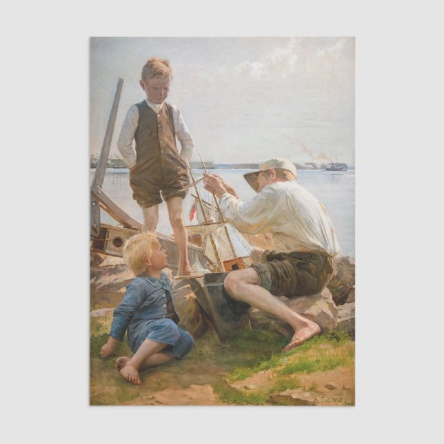 Albert Edelfelt - Shipbuilders Tissue Paper (Creator Uploaded)