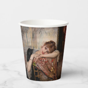Albert Edelfelt - The Parisienne / Virginie Paper Cups