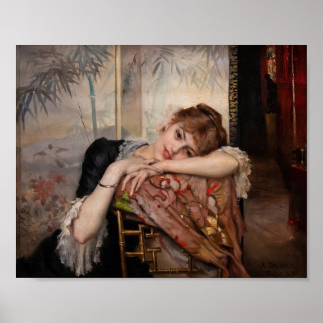 Albert Edelfelt - The Parisienne / Virginie Poster (Front)