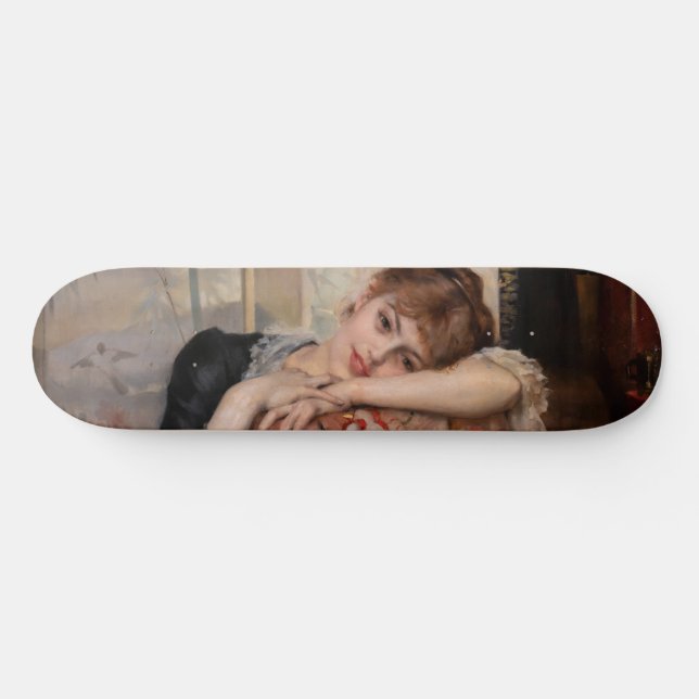 Albert Edelfelt - The Parisienne / Virginie Skateboard (Horz)