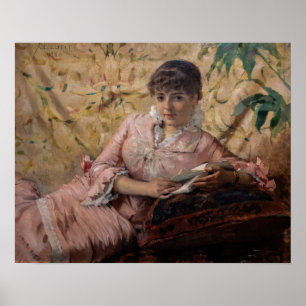 Albert Edelfelt - The Reading Parisienne Poster