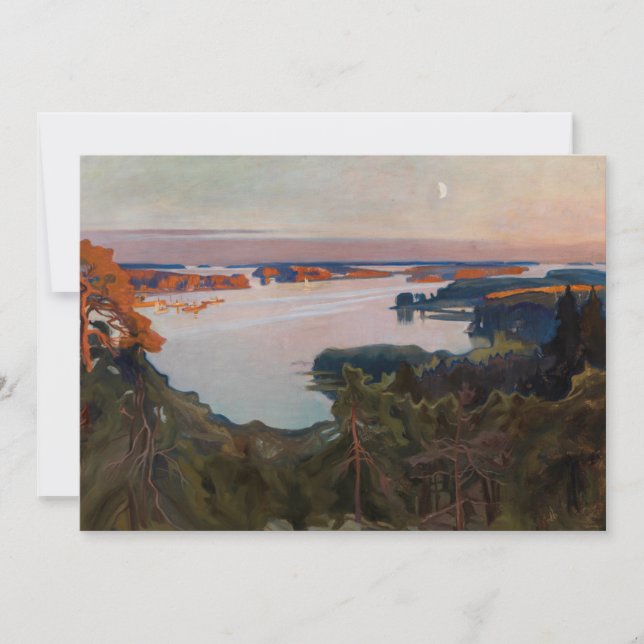 Albert Edelfelt - View over Haikko Thank You Card (Front)