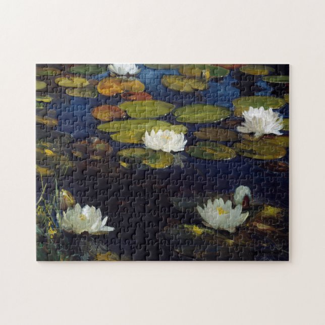 Albert Edelfelt - Water Lilies, Study Jigsaw Puzzle (Horizontal)