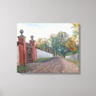 Albert Gottschalk - An Old Garden Gate, Kogegaard Canvas Print