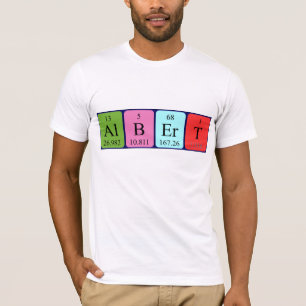 Albert periodic table name shirt