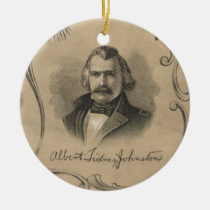 Albert Sidney Johnston Ceramic Tree Decoration
