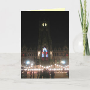 Albert Square German Christmas Market, Manchester Holiday Card