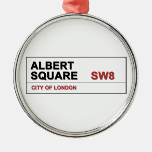 Albert Square London England Metal Tree Decoration