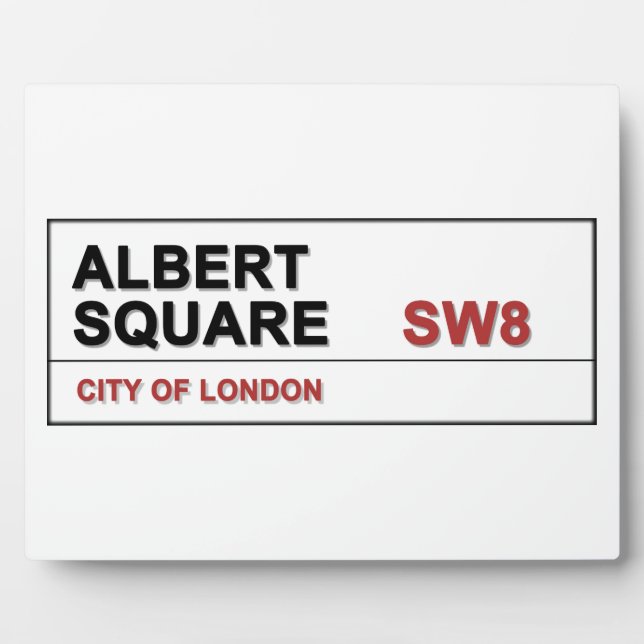 Albert Square London England Plaque (Front)