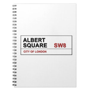 Albert Square London England Spiral Notebook
