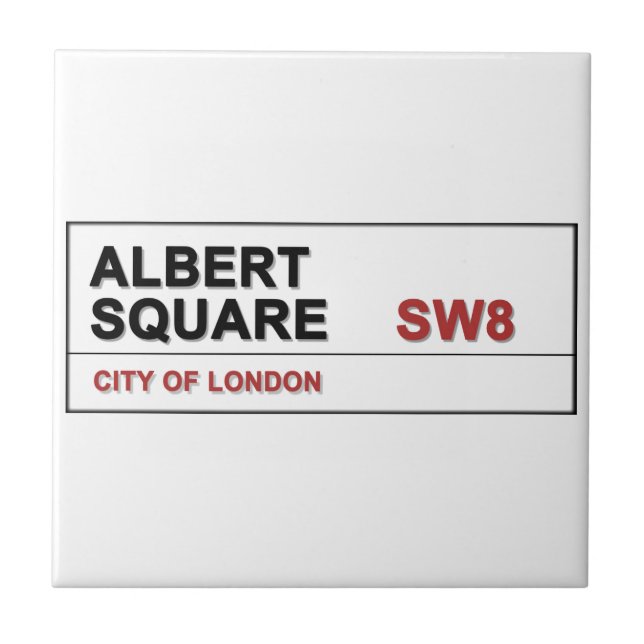 Albert Square London England Tile (Front)