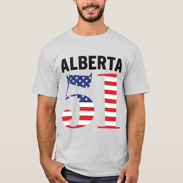 Alberta 51st American State WEXIT T-Shirt (Front)