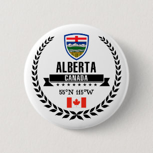 Alberta 6 Cm Round Badge