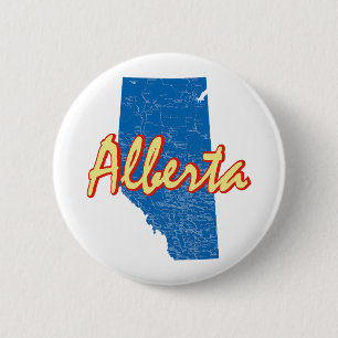Alberta 6 Cm Round Badge