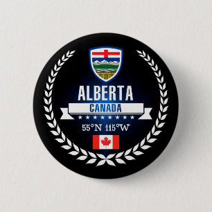 Alberta 6 Cm Round Badge