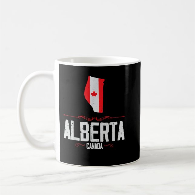 Alberta Canada Alberta Souvenir Canadian Coffee Mug (Left)