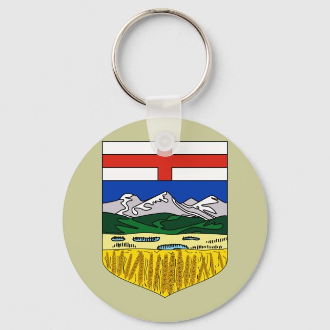 Alberta, Canada Key Ring (Front)