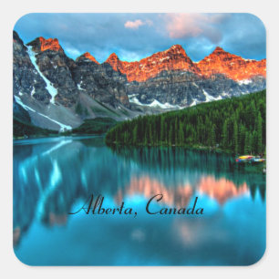 Alberta, Canada Square Sticker