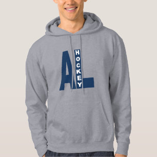 ALBERTA HOCKEY Gray Hooded Sweat  Hoodie