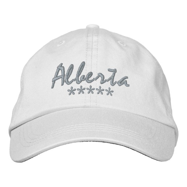 Alberta Name Embroidered Hat (Front)