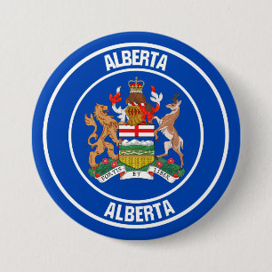 Alberta  Round Emblem 7.5 Cm Round Badge