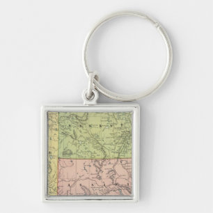 Alberta, Saskatchewan Key Ring