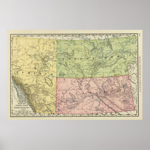 Alberta, Saskatchewan Poster