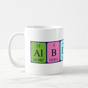 Albertina periodic table name mug