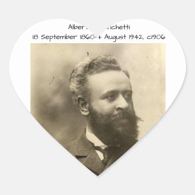 Alberto Franchetti c1906 Heart Sticker (Front)