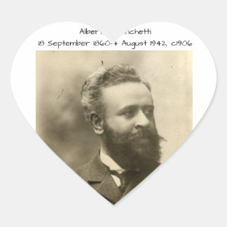 Alberto Franchetti c1906 Heart Sticker