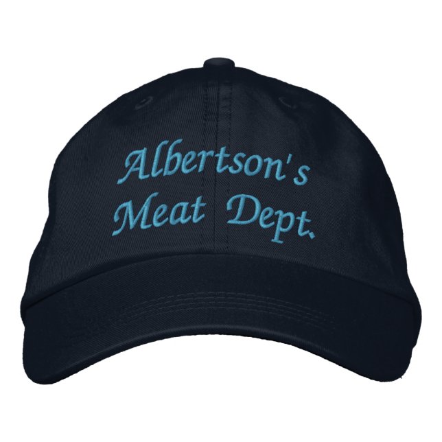 Albertson's Meat Dept. Embroidered Hat (Front)