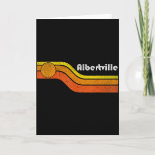 Albertville - Vintage Men Women 70s 80s Graphic Co Card