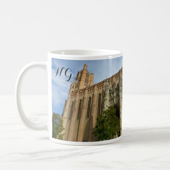 Albi Cathedral and organ, France Coffee Mug (Left)