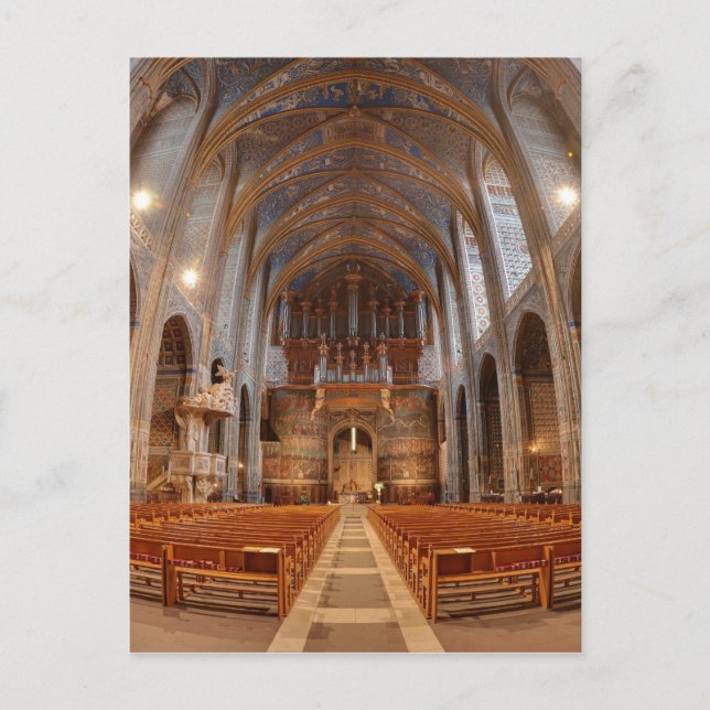 Albi Cathedral Nave Postcard (Front)