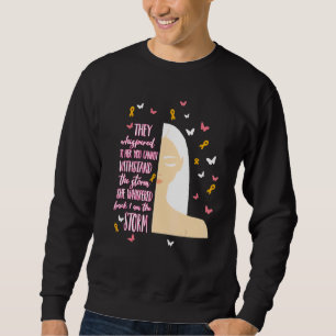 Albinism Women Girl All Beauty Body I Am The Storm Sweatshirt